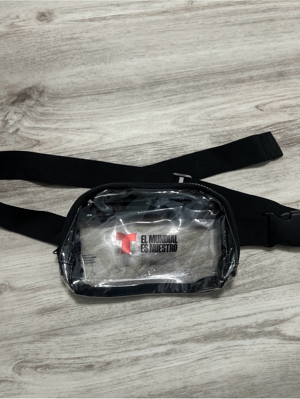 El Mundial Es Nuestro Clear Black Belt Bag